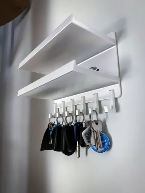 Wall mount Key holder Organizer with Shelves — Фото 7 из 10