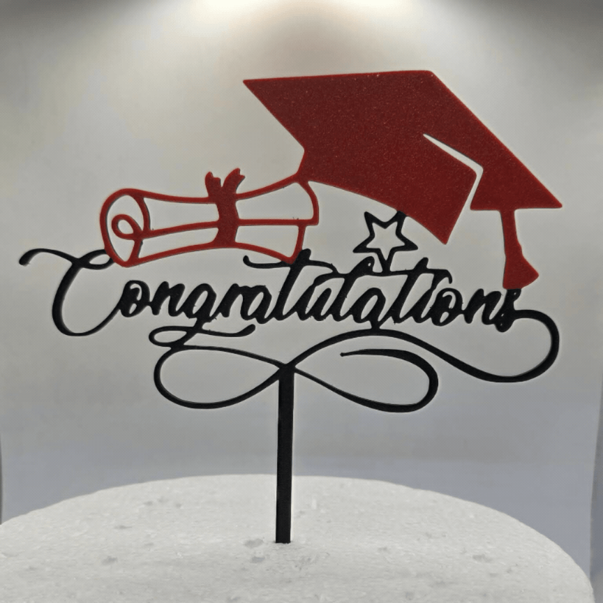 congratulations  Graduation cake topper 