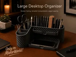 Large Desktop Organizer - Spiral Design