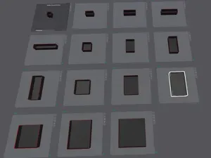 Gridfinity Bin Set 1x1 through to 5x5 +highlight