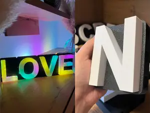 3D Buchstabe „N“ – modular, LED-fähig & A–Z Serie