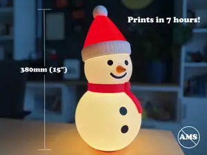 Giant Glowing Snowman | LED Lamp Kit