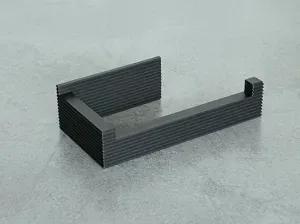 Modern Ribbed Toilet Paper Holder