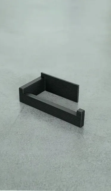 Modern Ribbed Toilet Paper Holder — Image 2 of 5