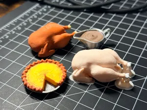 Tiny Thanksgiving Feast–Miniature Food Collection