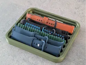 Watch band holder tray