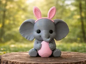 Eli the Elephant with Egg– Cozy Animal Collection