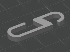 Curtain Hanger Fabric Hook - S-Hook for Curtain