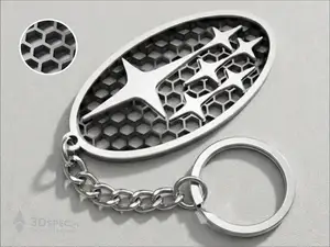 Subaru logo honeycomb  keychain