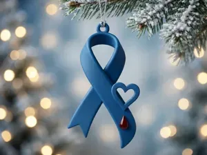 T1D Awareness Ribbon Ornament