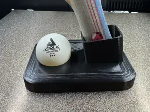 Table Tennis Racket & Ball Stand