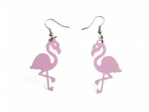 flamingo shaped earrings