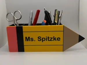 Pencil Desk Organizer (Customizable Name)