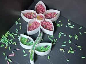 Flower sensory play (filling shape)
