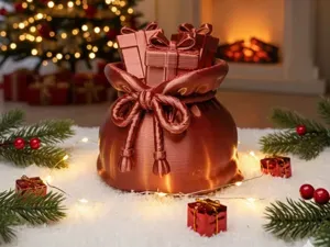 Sac de Cadeaux Vintage – Modèle Noël x3