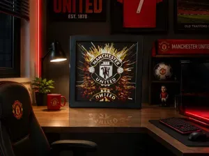 Manchester United Badge logo 3D Picture display