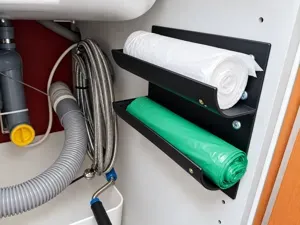 Under-Sink Trash Bag Roll Holder