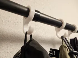 Clothes Hook for Rods up to 26 mm