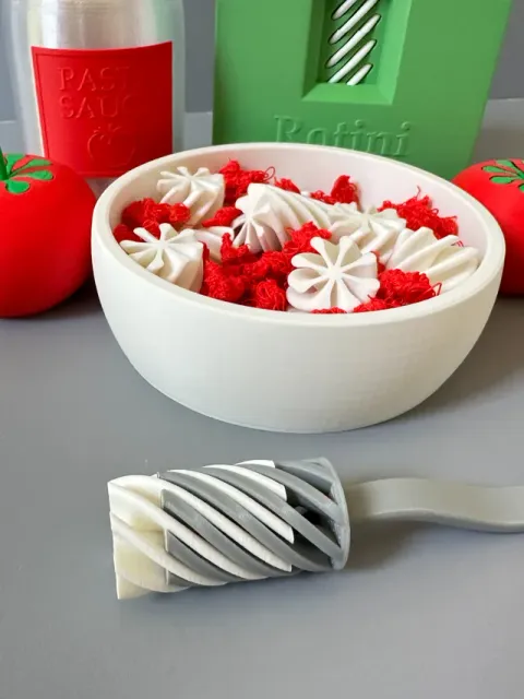 Pasta Playset: Pasta Box,Noodles,Bowl,&Funny Fork — Image 9 of 14