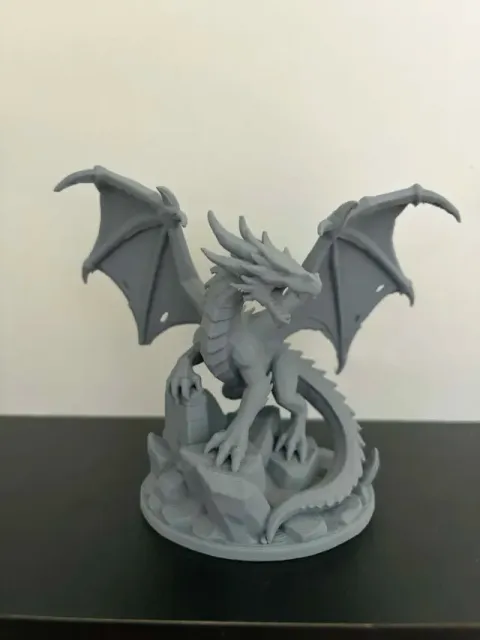 Epic Dragon Statue – Fantasy 3D Model with Wings — Фото 2 из 5