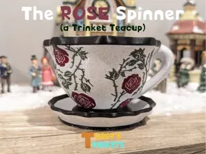 Teacup Spinner Catch-All • Uses 608 Ball Bearing