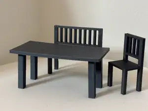 Chair and Table - Elv on the Shelf / Dollhouse