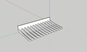 cable hanger for perforated panel