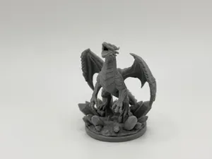 Crystal Perch Dragon DnD Miniature