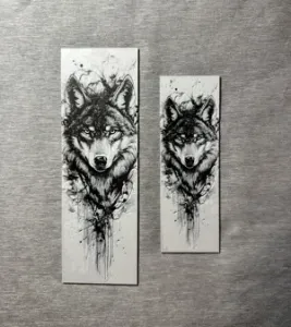 Wolf Hueforge Bookmark - 2 sizes