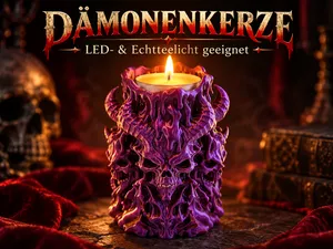 Demon Skull Candle Holder – Halloween Decor