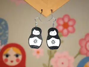 Matryoshka earrings