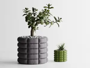 Inflated soft Cloth Planter Plant Pot Vase Series3