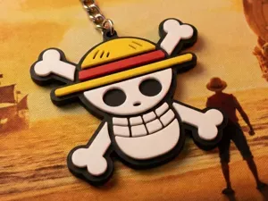 One Piece Keychain - Luffy’s Pirate Emblem