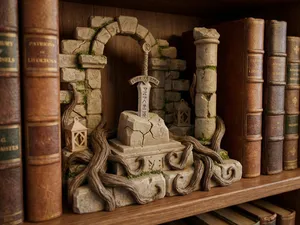 Excalibur Diorama / Book Nook Insert