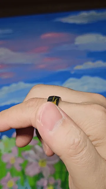 轻薄的，可佩戴的，可旋转的，一体打印的，悠闲自在主题，放下执念，破执，拒内耗的，简单的指环 — Фото 3 из 9