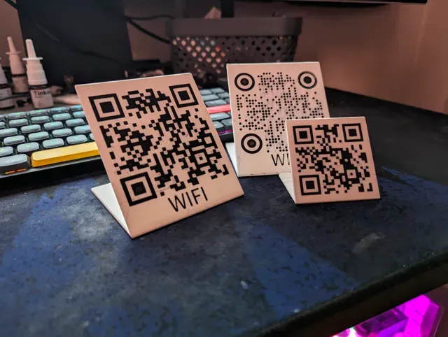 QR Code Stand Generator (Custom Wifi/URL/Phone) — Image 2 of 5