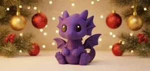 Sitting Baby Dragon Fantasy Holiday Figurine