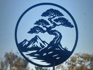 Magnificent Bonsai in a Moon Frame