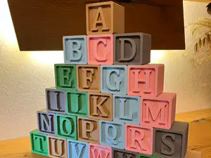 3D Buchstaben Würfel A–E Set Dekoration, DIY, Gift