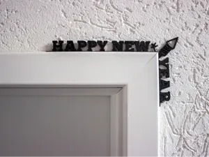 Türrahmen Deko - Happy new Year