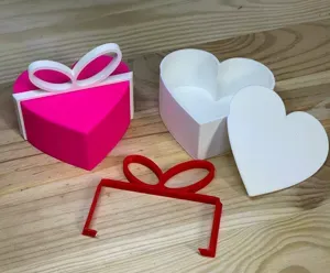 Valentine's Day Heart Gift Box with Bow