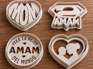 Happy Mother's Day Cookie cutters + stamp