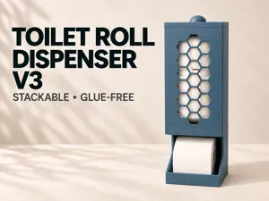 Simple Stackable Toilet Roll Dispenser V3