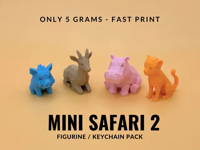 Cute Mini Figurine Pack - Safari Edition 2