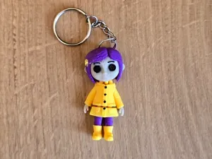Coraline flexi keychain