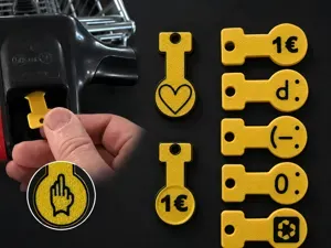 Shopping Cart Unlocker – Quick-Release Keychain