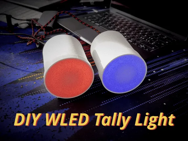 DIY WLED Smart Broadcast Tally Light WS2812B ESP32