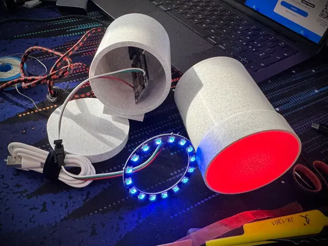 DIY WLED Smart Broadcast Tally Light WS2812B ESP32 — Фото 2 из 4