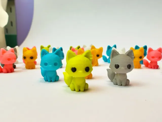 Tiny Fox Chibis – Cute Fast-Print Mini Figurines — Фото 2 из 7