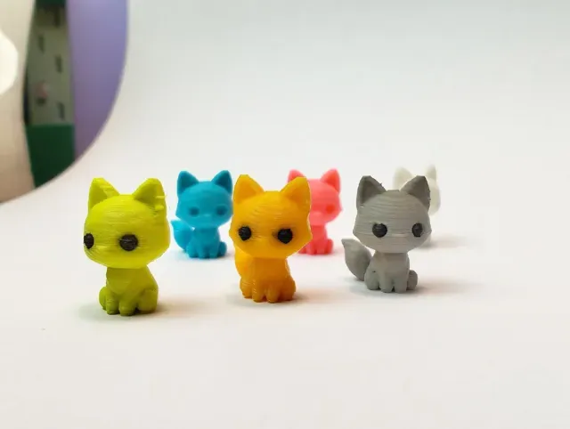 Tiny Fox Chibis – Cute Fast-Print Mini Figurines — Фото 4 из 7